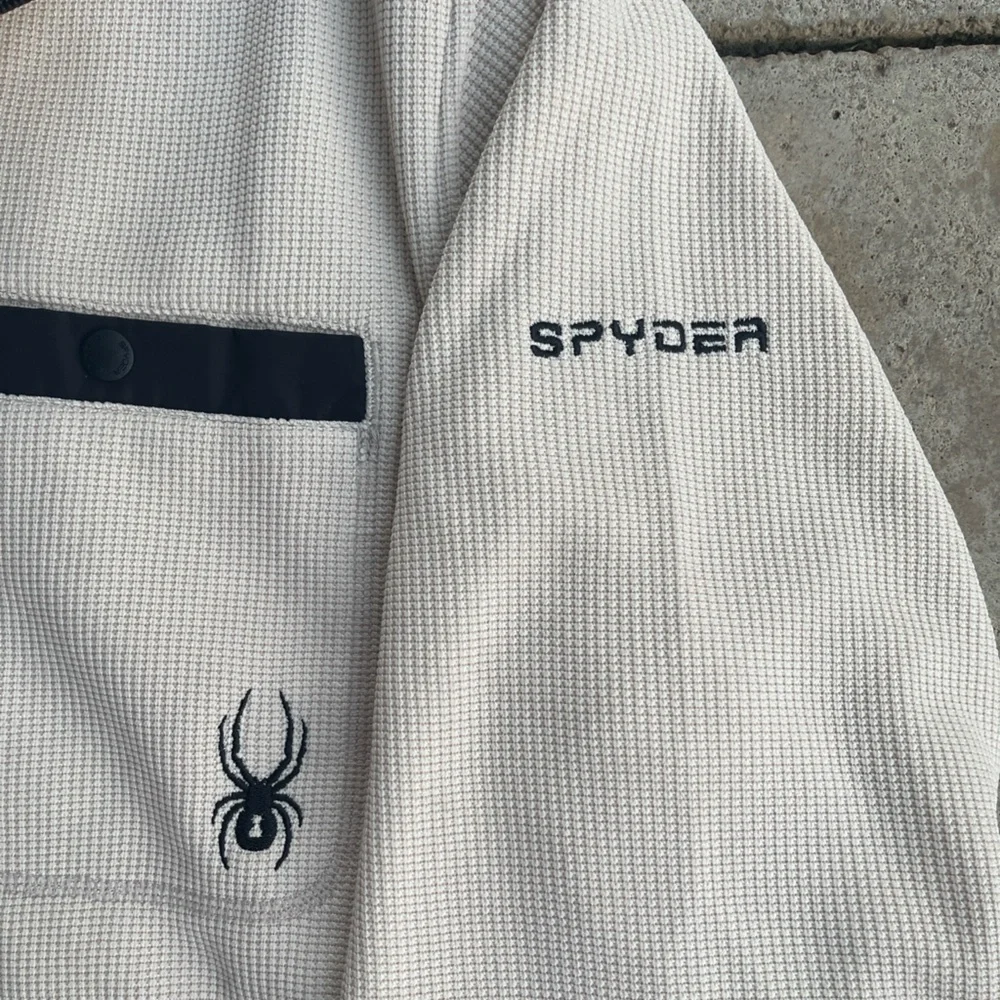 SPYDER MENS FLEECE LINED COLOR BLOCK SWEATSHIRT XL